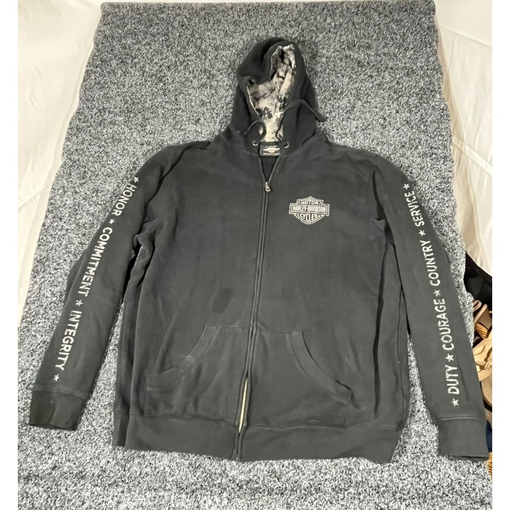 Harley-Davidson "Wounded Warrior Project" Full-Zip Hoodie.